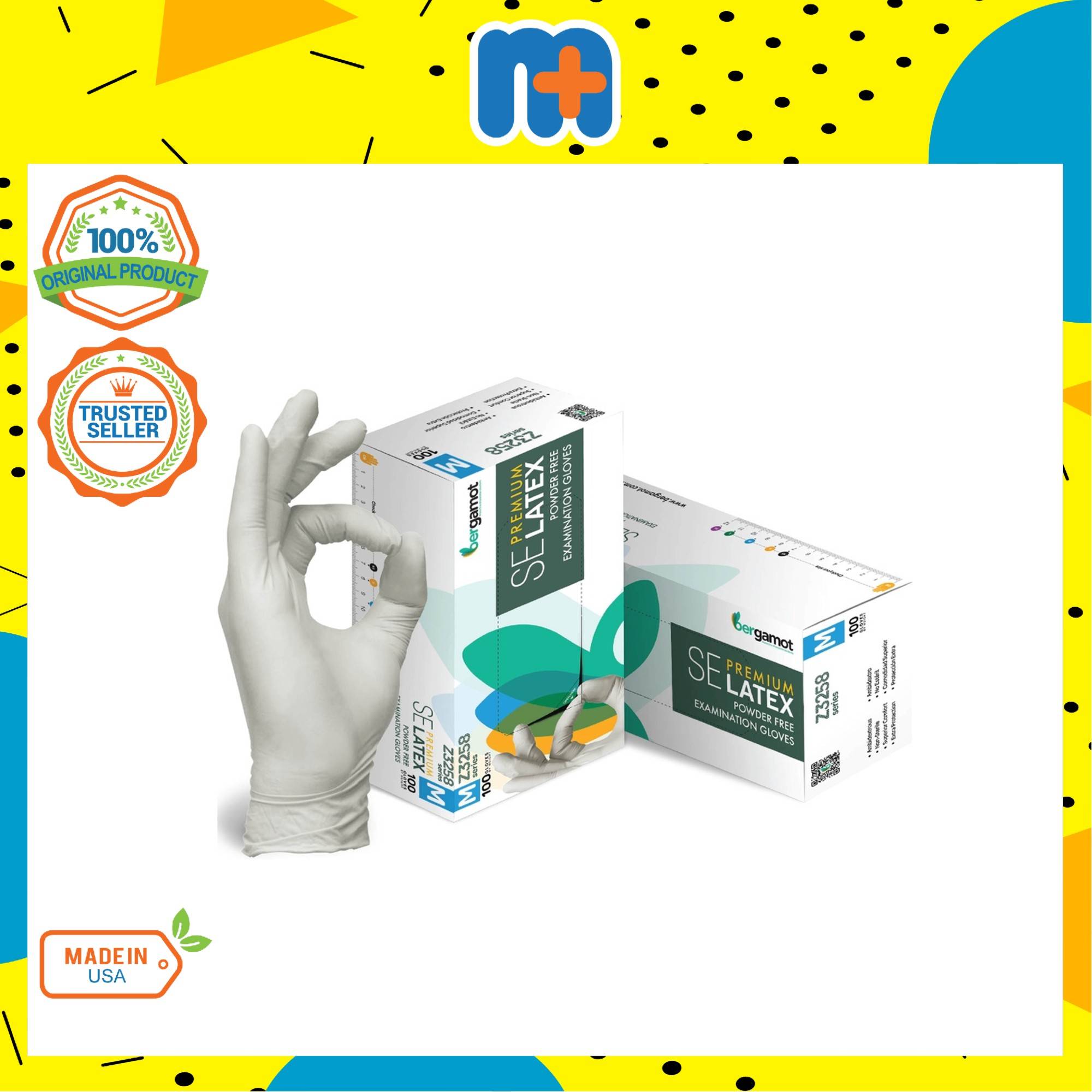 [MPLUS] BERGAMOT Z3258 SE Premium Latex PowderFree Examination Gloves